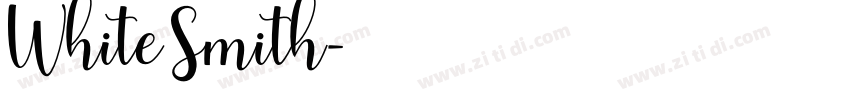 White Smith字体转换